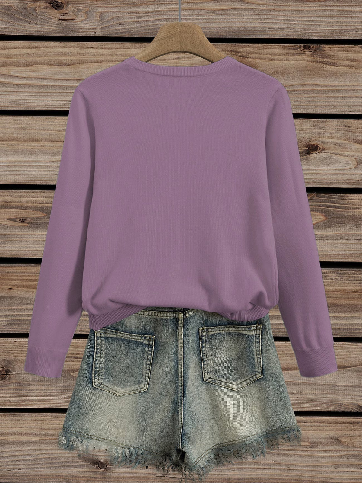 Maglione donna floreale in maglia morbida con collo rotondo