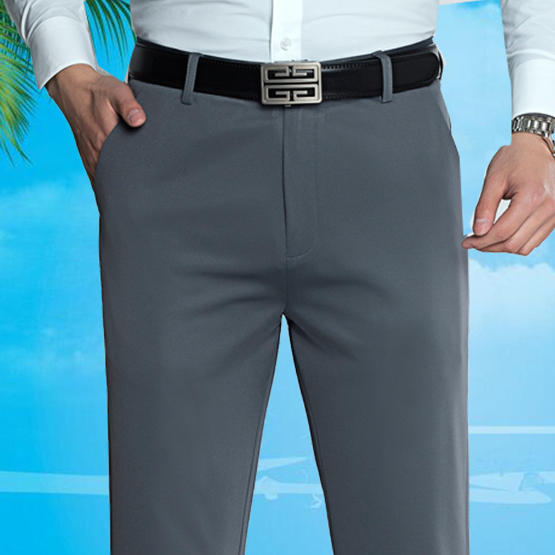 Pantaloni uomo slim elasticizzati con tasche per ufficio
