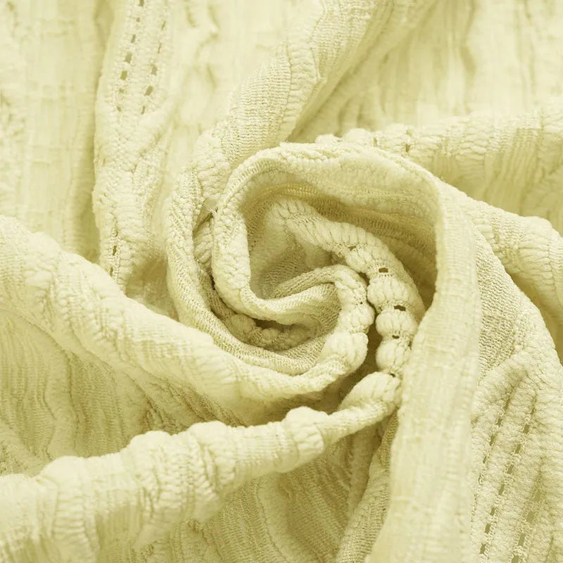 Cardigan donna traforato con maniche 3/4