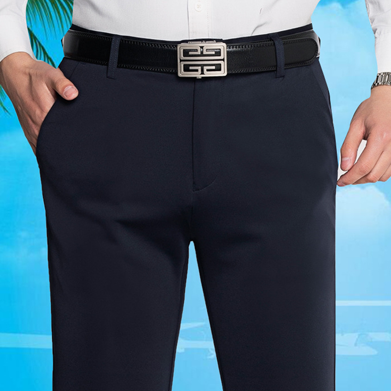 Pantaloni uomo slim elasticizzati con tasche per ufficio