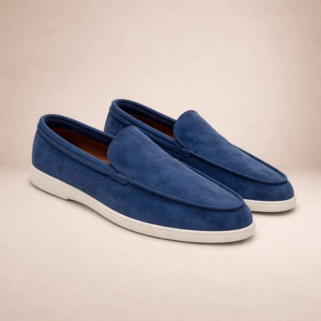 Mocassini uomo in pelle scamosciata casual slip-on