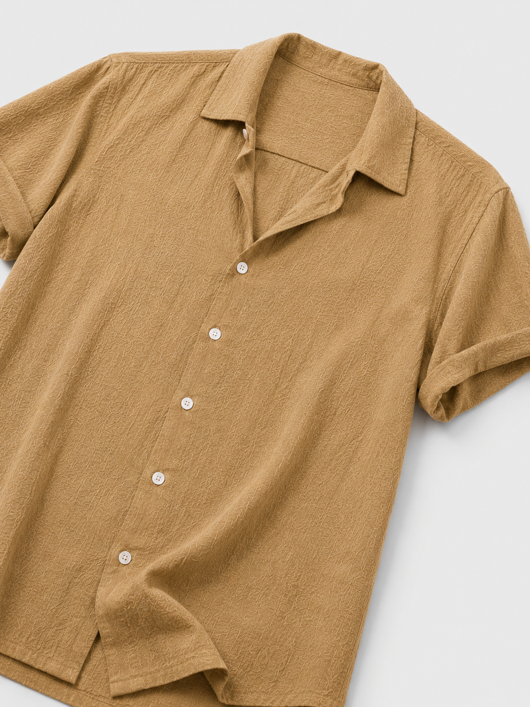 Camicia Estiva Dario — Camel Dorato