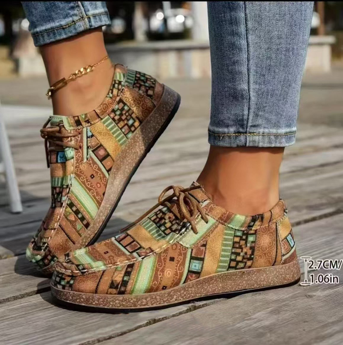 Sneakers donna patchwork in tela e PU con lacci