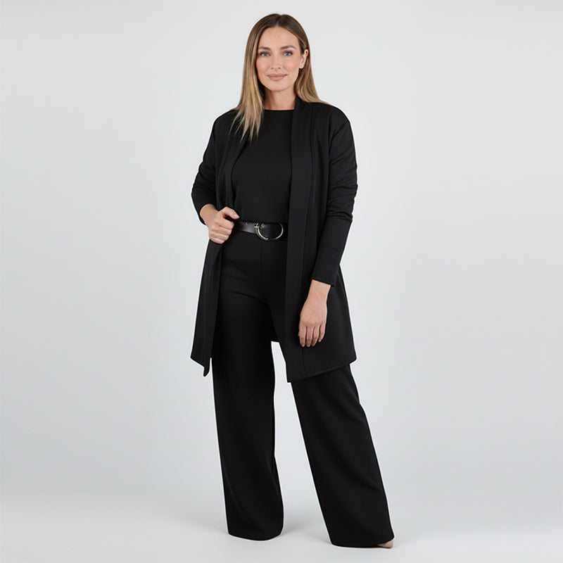 Completo donna tre pezzi con cardigan lungo