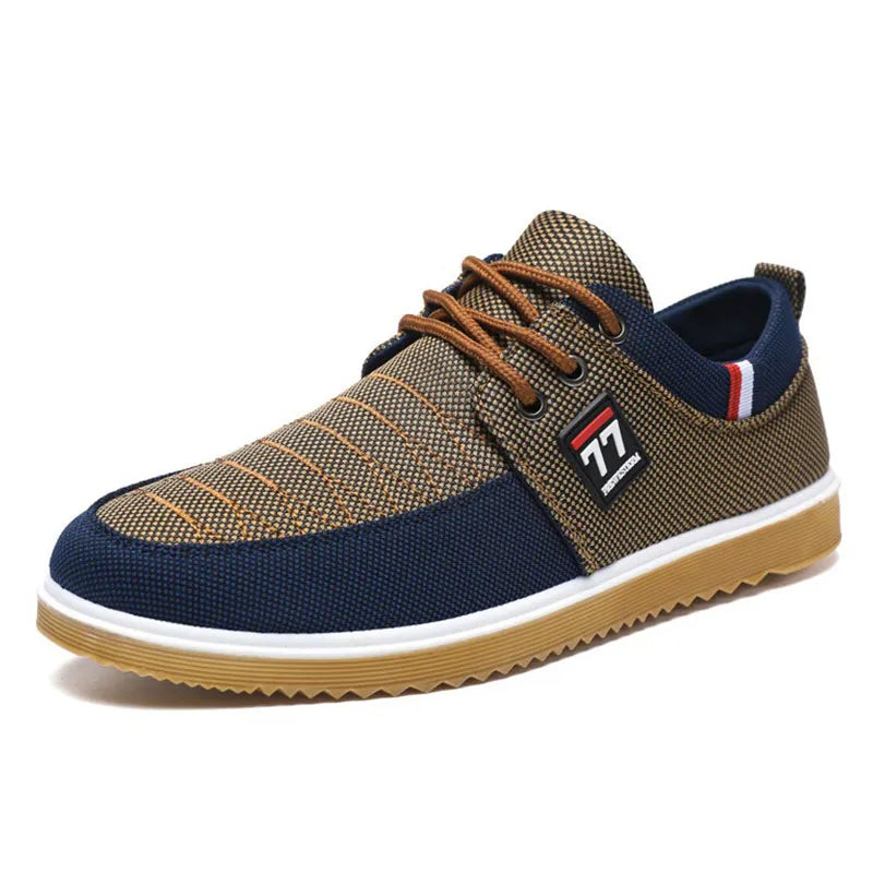 Scarpe uomo in tela traspirante con lacci