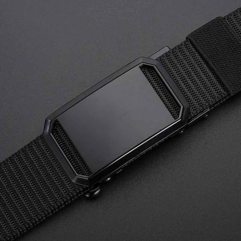 Ceinture en toile à boucle automatique pour hommes, de haute qualité, Simple, décontractée, en jean, Design à la mode, nouvelle collection