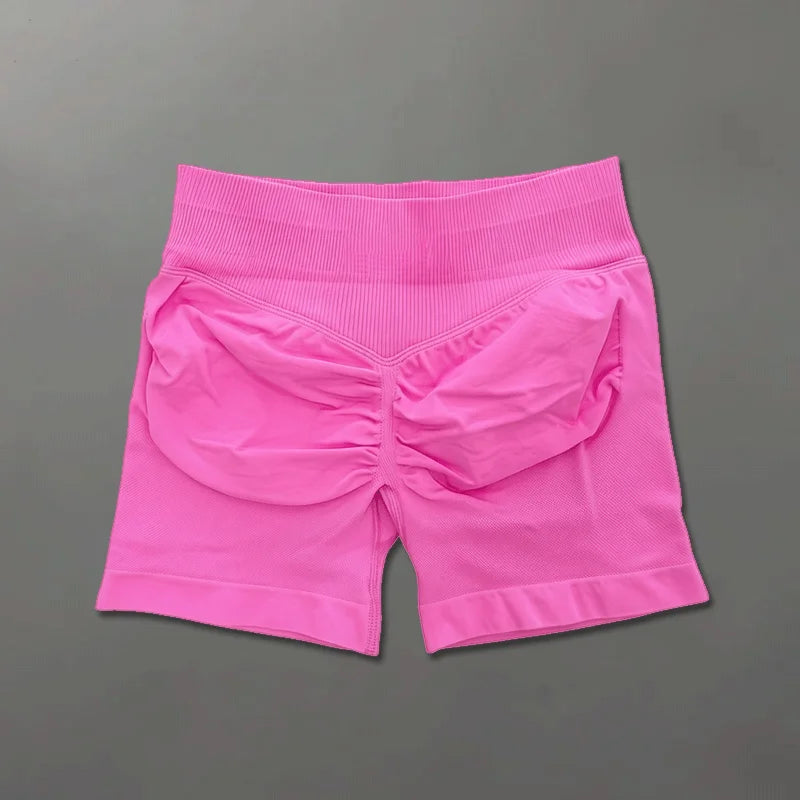 Shorts de sport ajustés | Short de sport pour femmes, 4.5 pouces, pour gymnastique, Yoga, course à pied, exercice, tricot de qualité, respirant, sans couture, vêtements de mise en forme