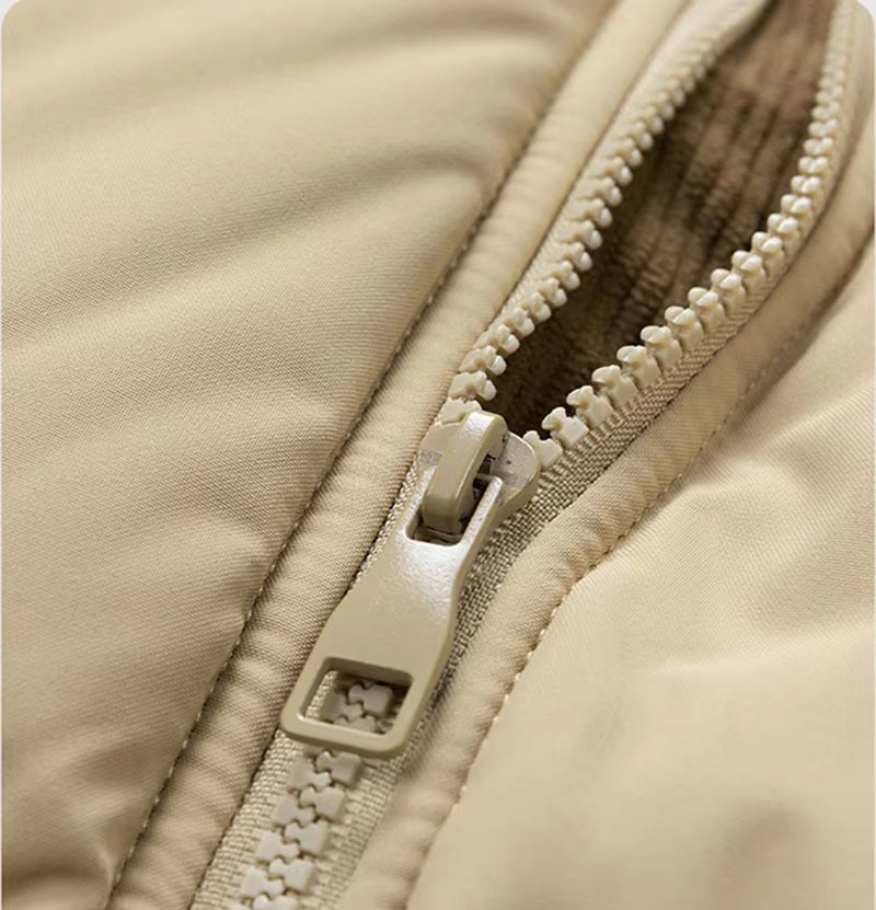 Giacca imbottita uomo con cappuccio e chiusura zip