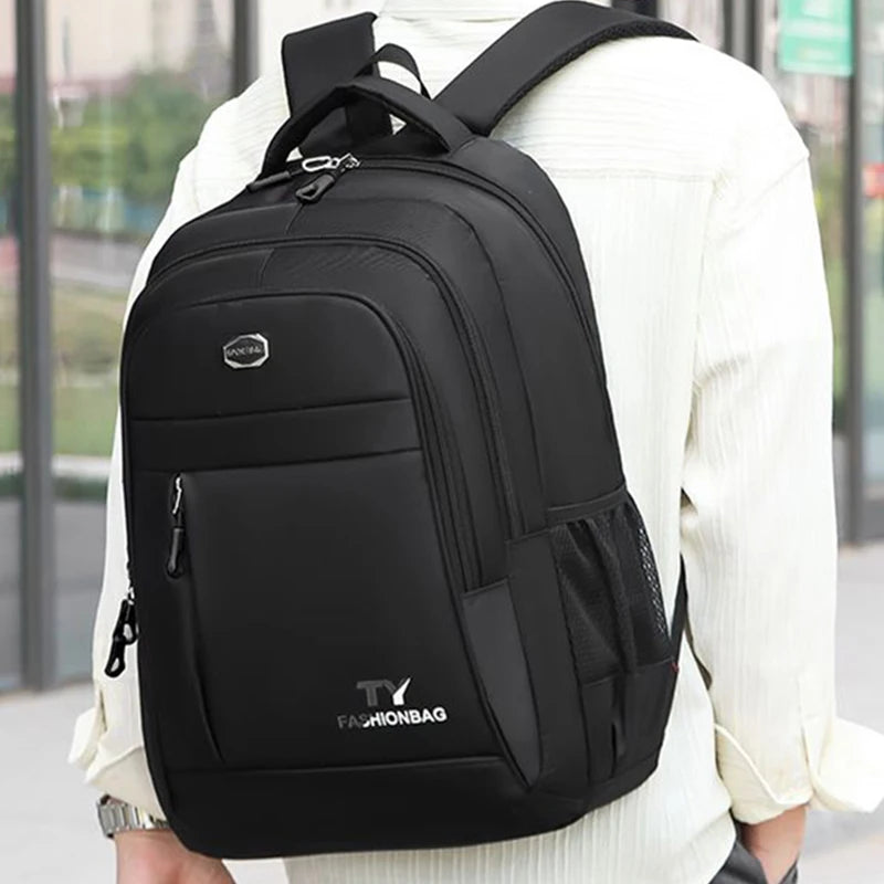 Zaino scuola unisex in nylon ad alta capacità, cartella, borsa scuola, zaino da viaggio capiente