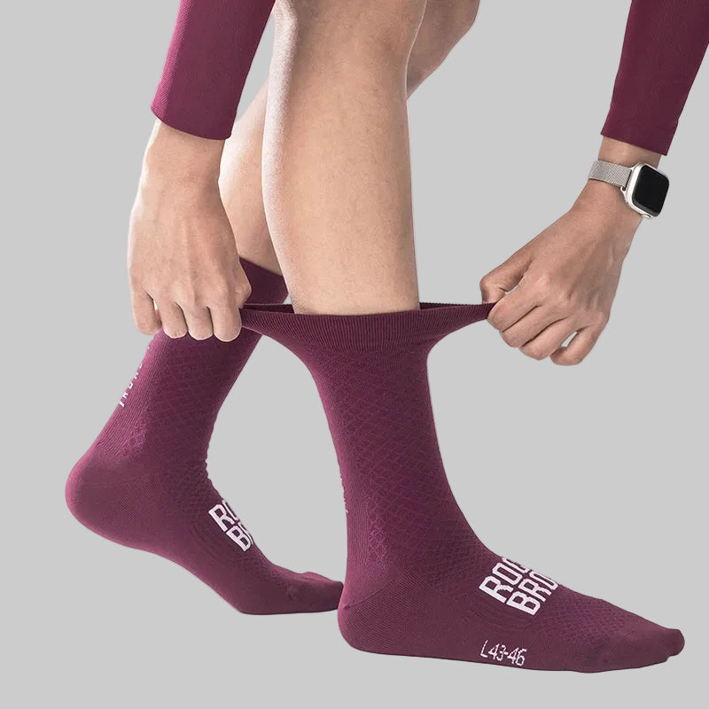 Calze ciclismo unisex traspiranti set 2 paia
