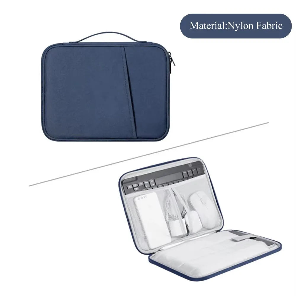 Custodia tablet 11-13 pollici in nylon con organizer interno