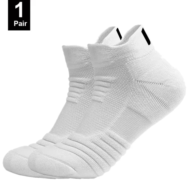 1/3 paires de chaussettes de Football antidérapantes pour hommes, chaussettes en coton, Tube court et Long, chaussettes de Sport respirantes et déodorantes 39-45
