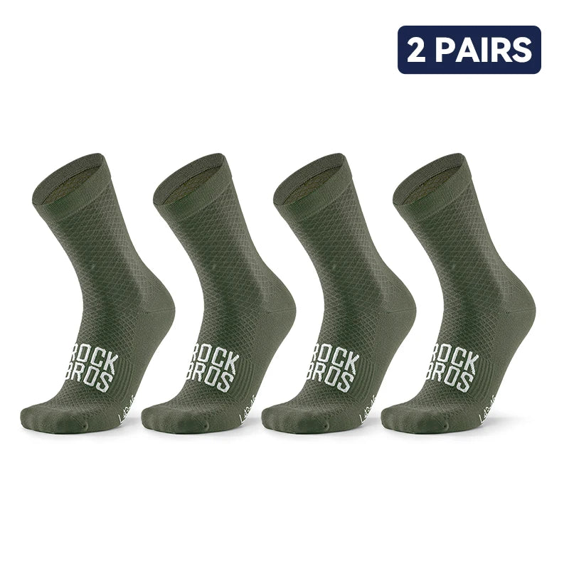 Calze ciclismo unisex traspiranti set 2 paia