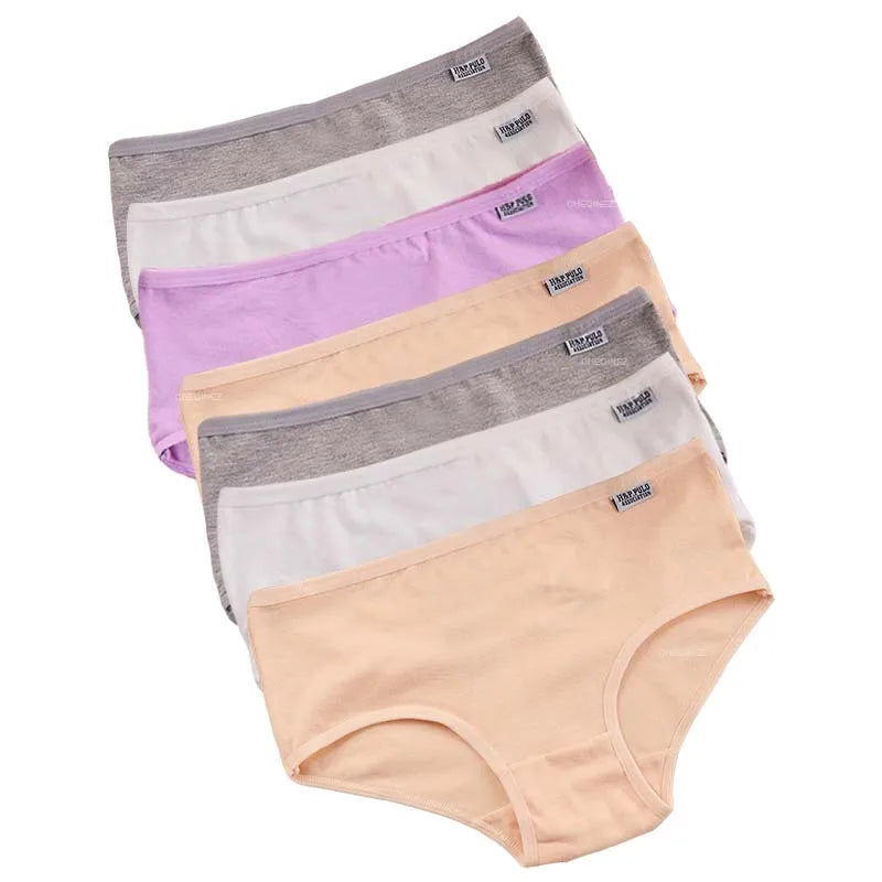 Slip donna in cotone elastan set 7 pezzi