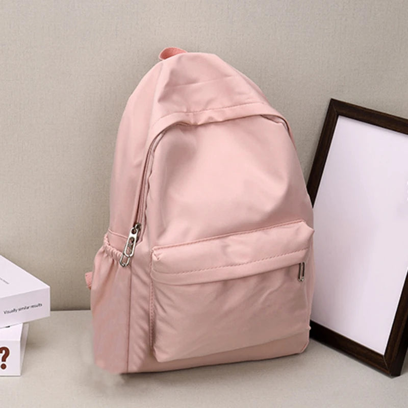 Zaino donna scuola in nylon impermeabile con grande capacità
