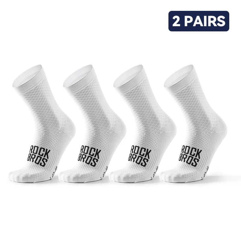 Calze ciclismo unisex traspiranti set 2 paia