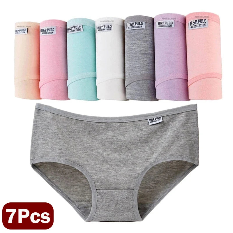 Slip donna in cotone elastan set 7 pezzi