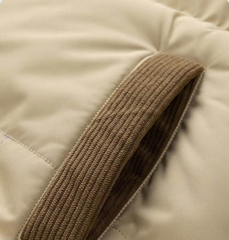Giacca imbottita uomo con cappuccio e chiusura zip