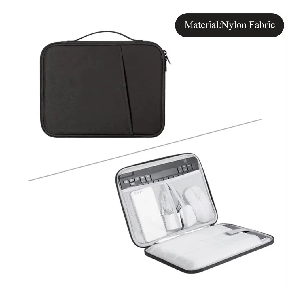 Custodia tablet 11-13 pollici in nylon con organizer interno