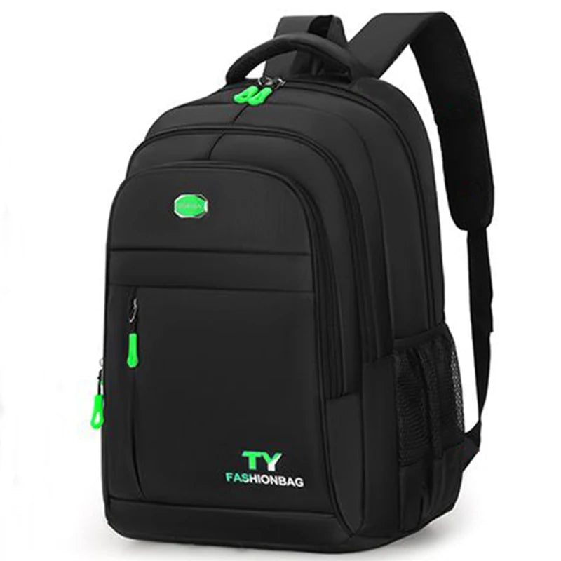 Zaino scuola unisex in nylon ad alta capacità, cartella, borsa scuola, zaino da viaggio capiente