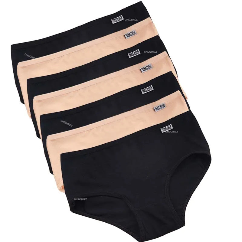 Slip donna in cotone elastan set 7 pezzi