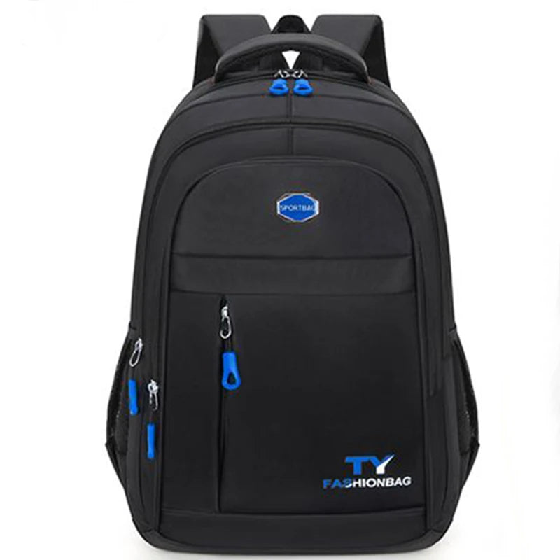 Zaino scuola unisex in nylon ad alta capacità, cartella, borsa scuola, zaino da viaggio capiente
