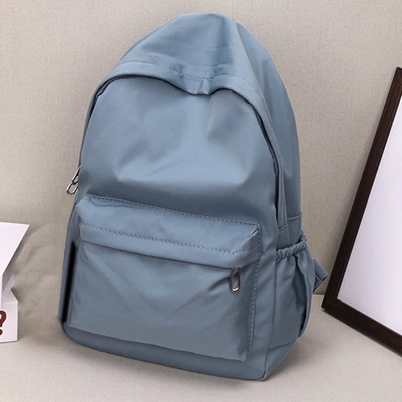 Zaino donna scuola in nylon impermeabile con grande capacità