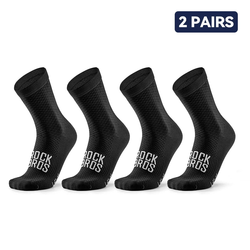 Calze ciclismo unisex traspiranti set 2 paia