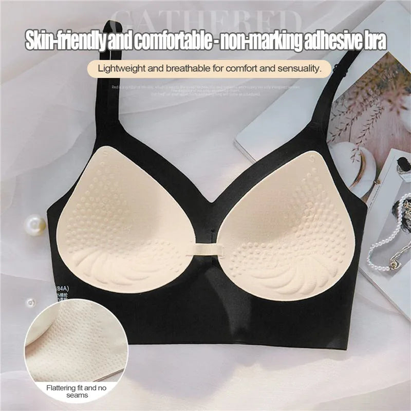 Reggiseno donna push-up invisibile con schiena a U