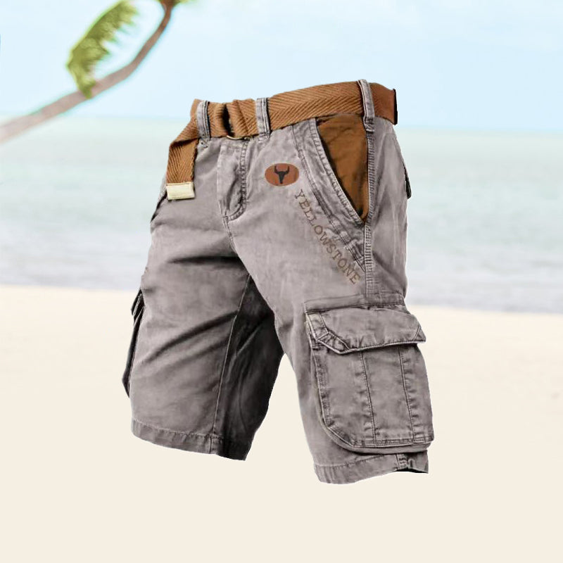 Shorts cargo uomo estivi con tasche multiple