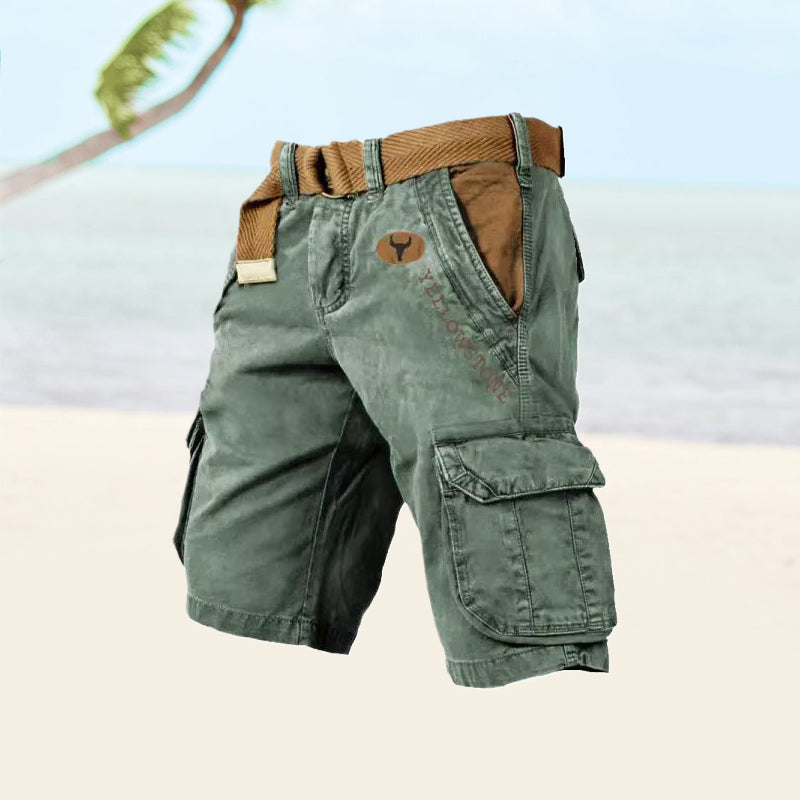 Shorts cargo uomo estivi con tasche multiple