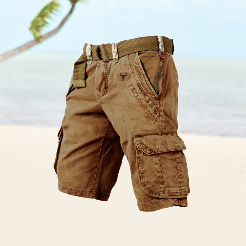 Shorts cargo uomo estivi con tasche multiple