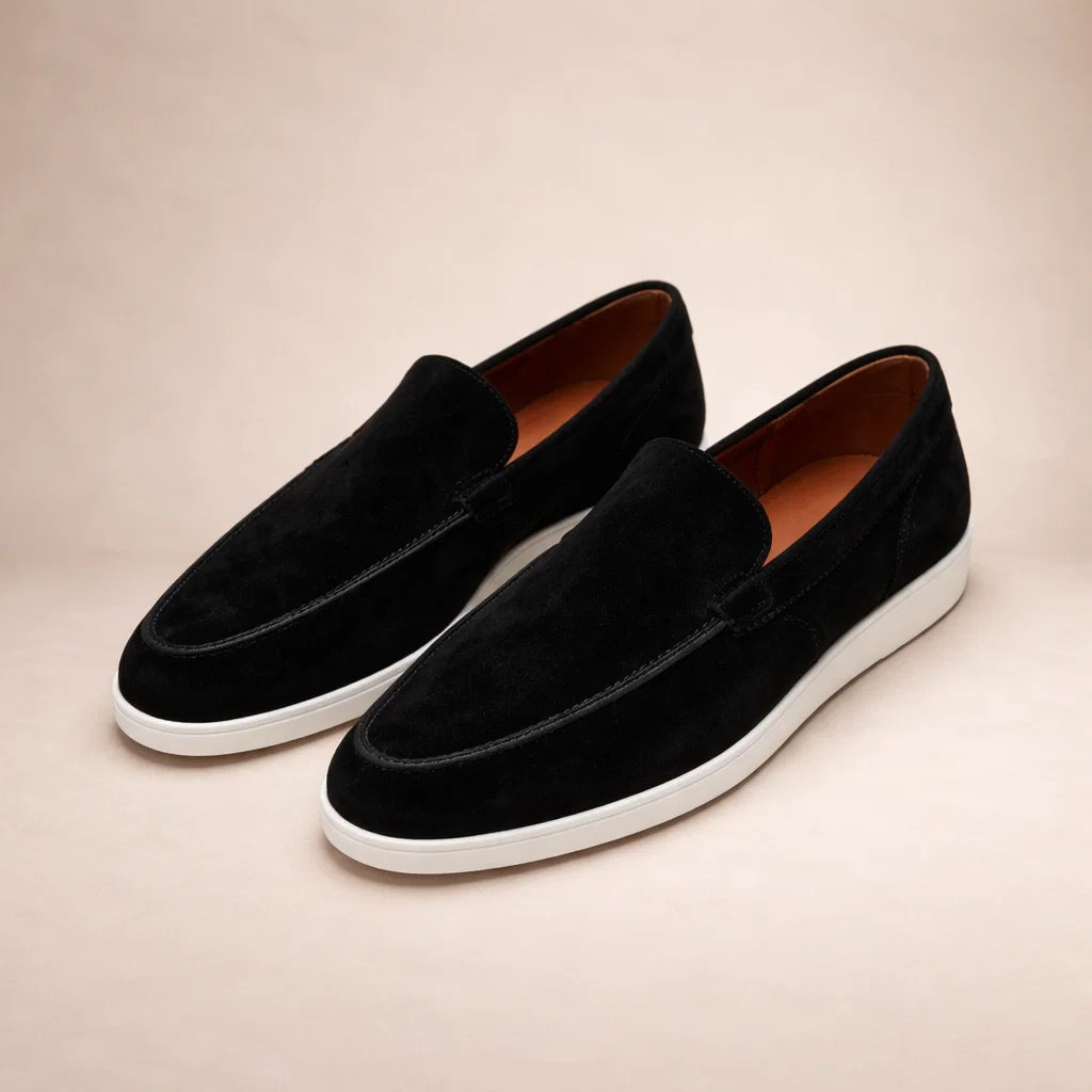 Mocassini uomo in pelle scamosciata casual slip-on