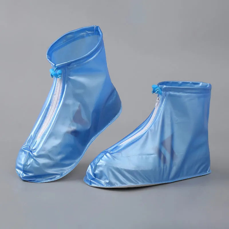 Copriscarpe impermeabili con zip frontale e coulisse regolabile
