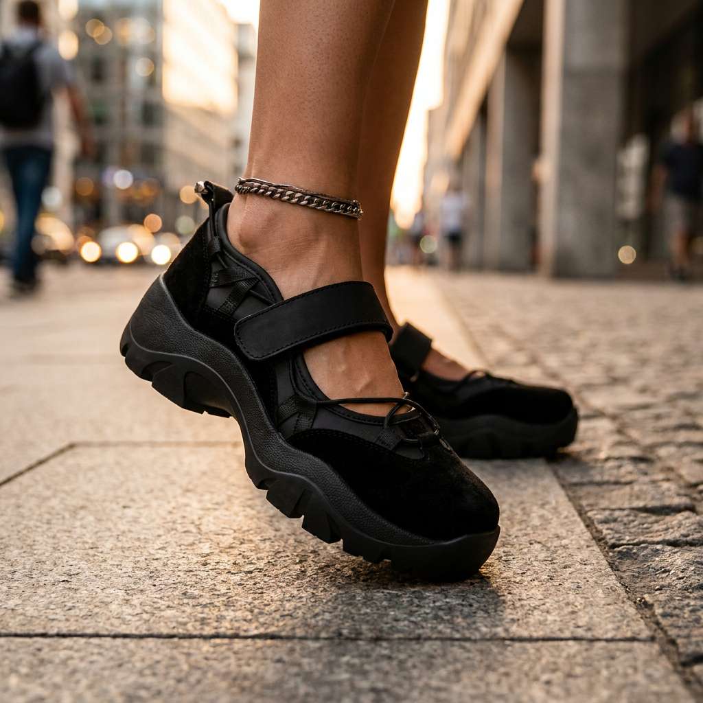 Mocassini donna comfort con cinturino regolabile