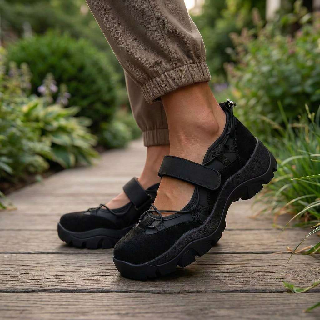 Mocassini donna comfort con cinturino regolabile