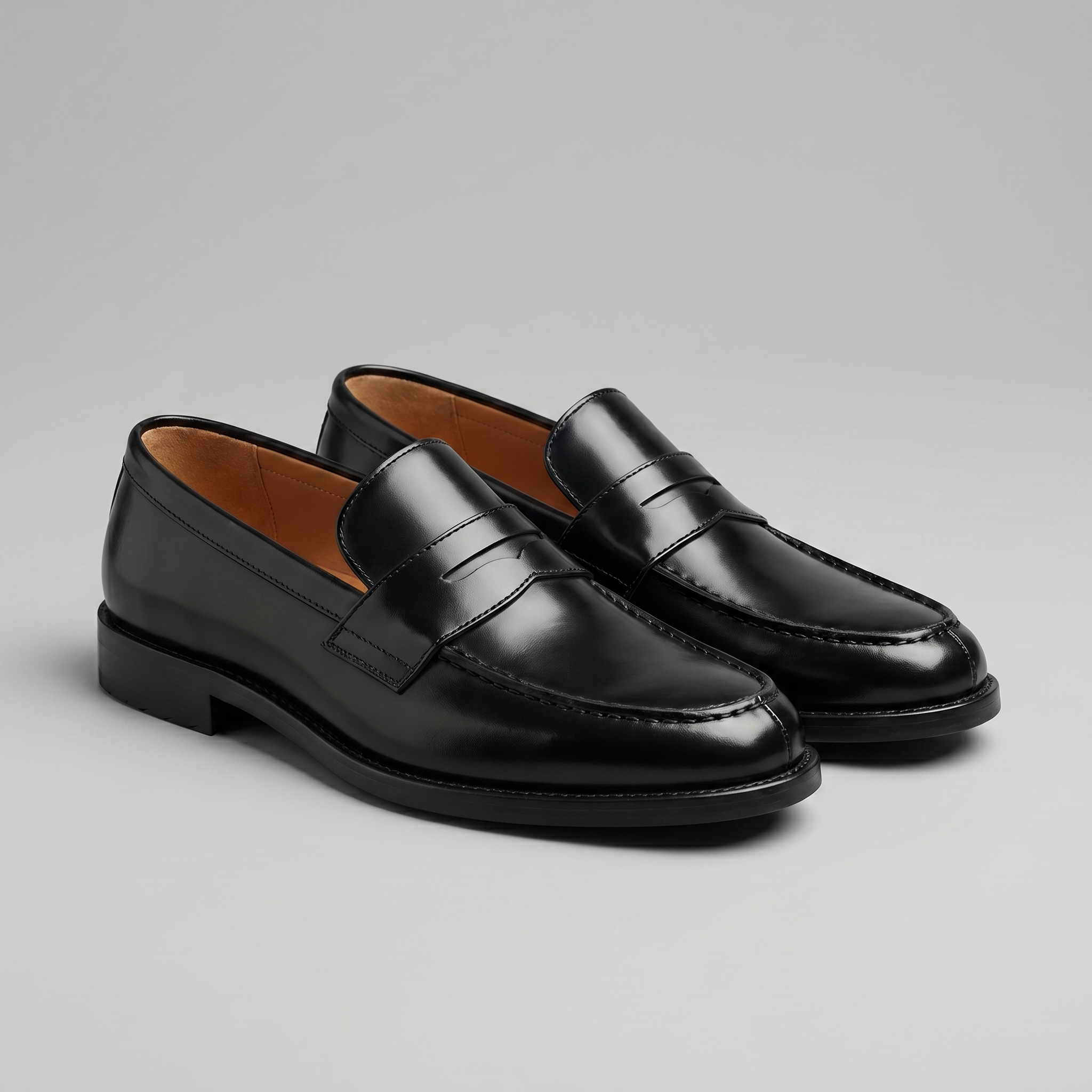 Mocassini penny uomo in pelle slip-on elegante