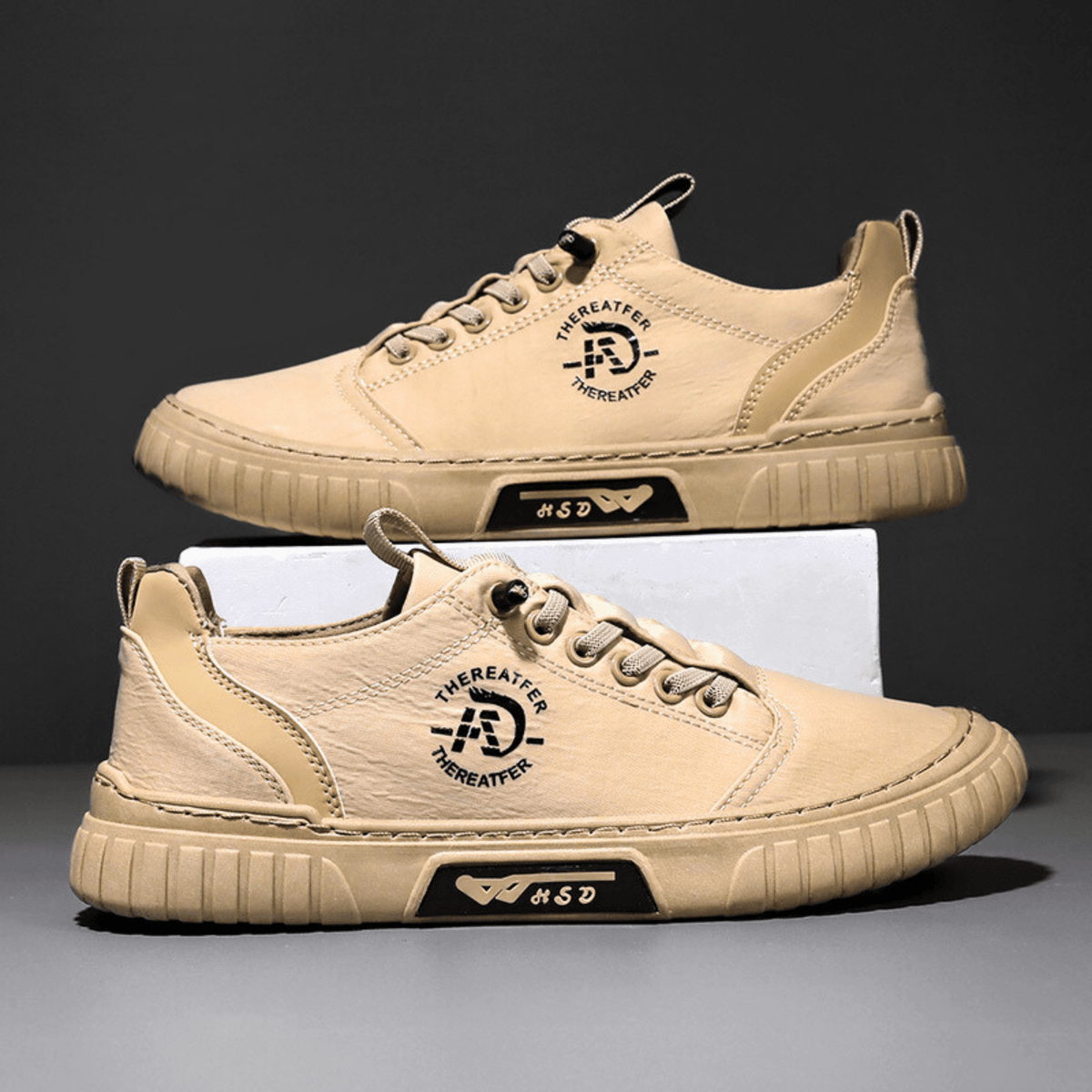 Sneakers uomo casual leggere con suola spessa