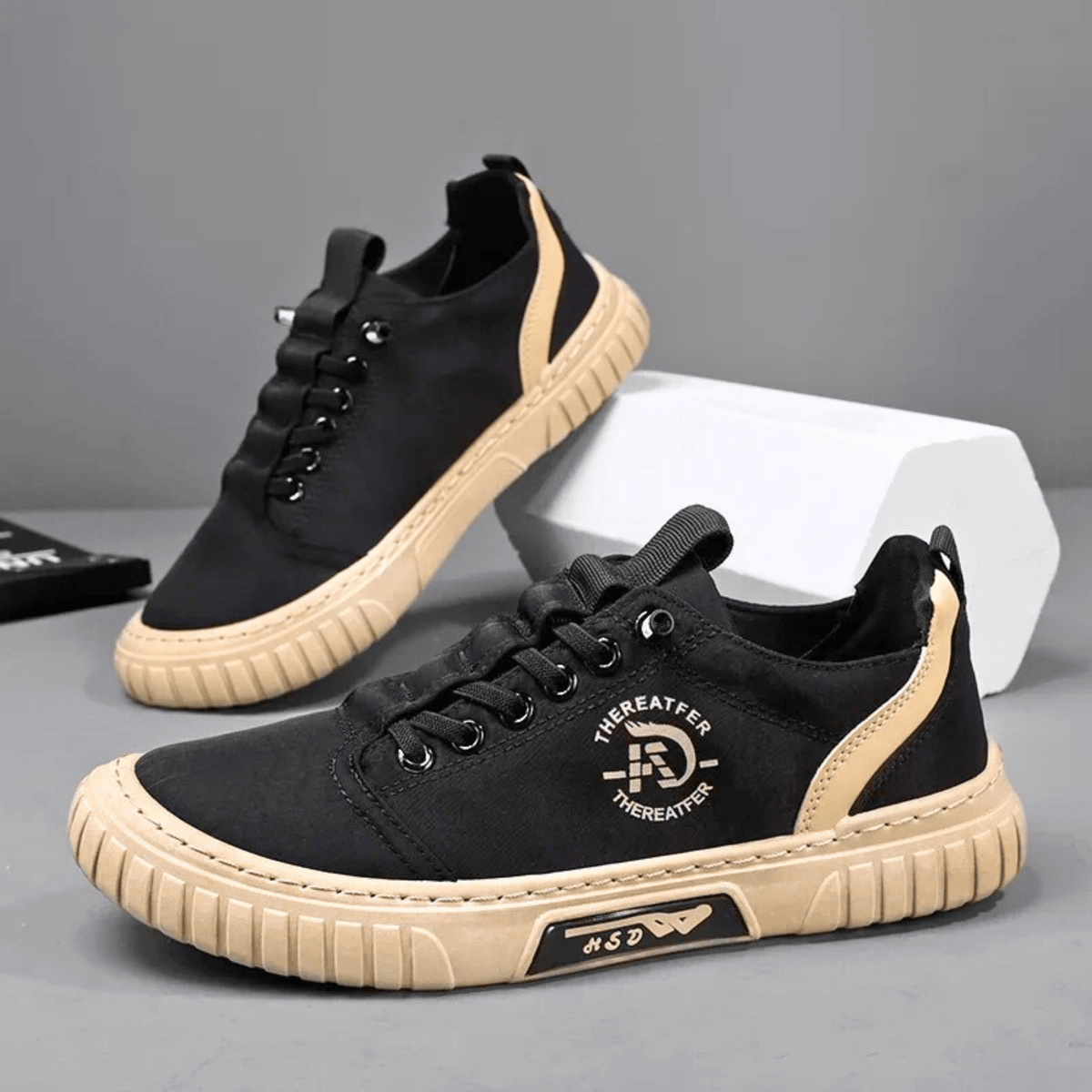 Sneakers uomo casual leggere con suola spessa