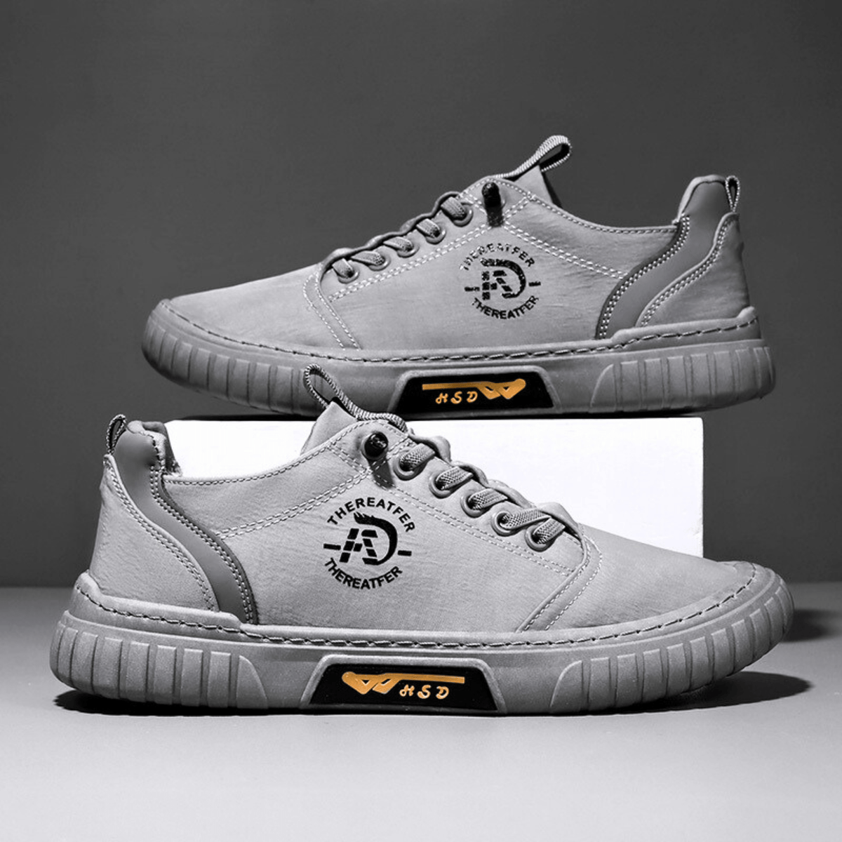 Sneakers uomo casual leggere con suola spessa