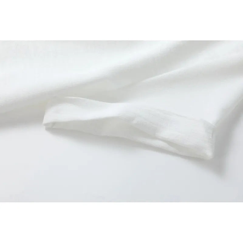 Abito lungo donna estivo con collo a V e bottoni decorativi