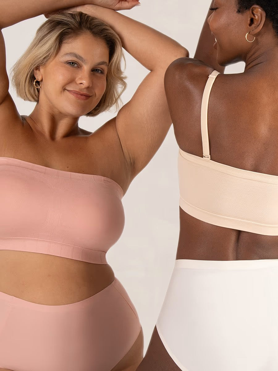 Reggiseno fascia donna seamless senza spalline