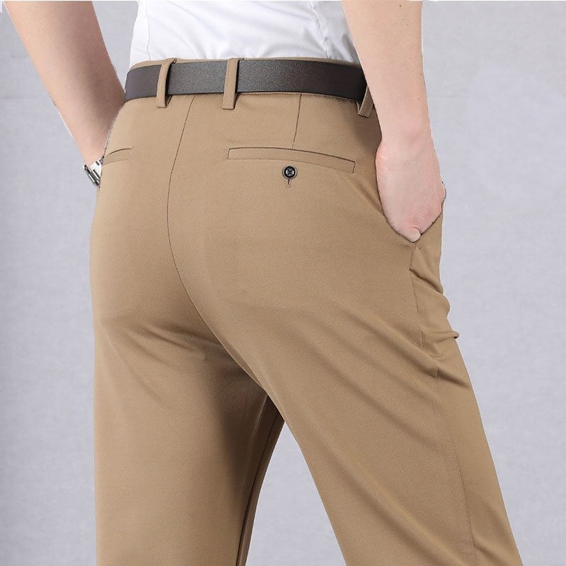 Pantaloni uomo slim elasticizzati con tasche per ufficio