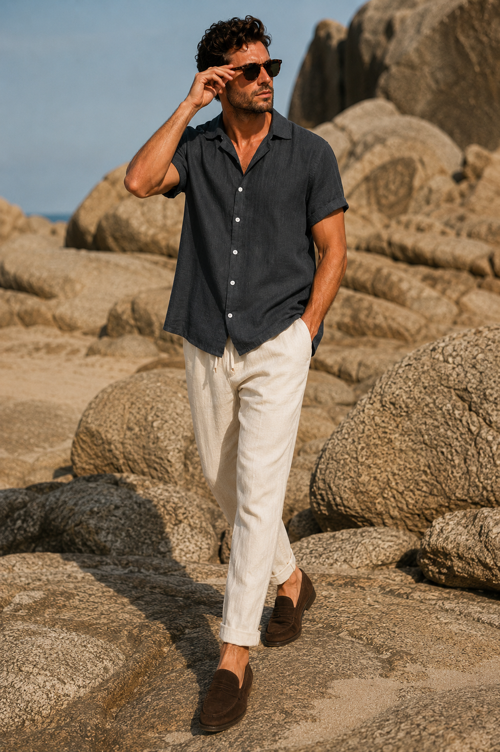 Camicia Estiva Nero — Carbone