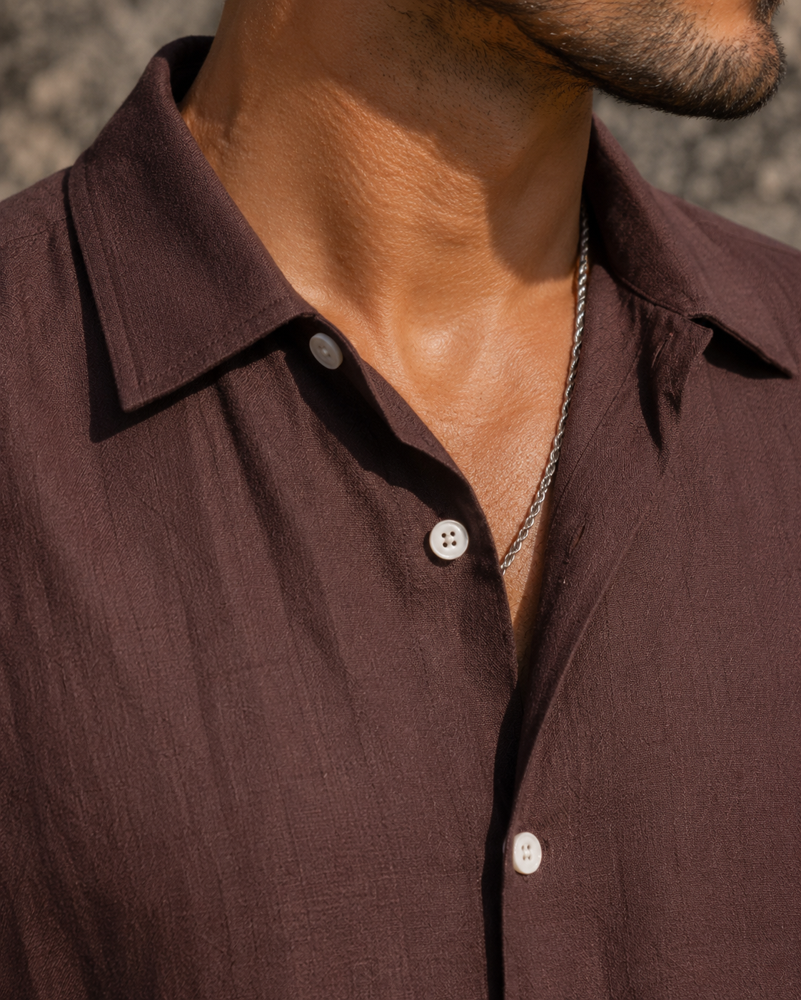 Camicia Estiva Matteo — Marrone Moka