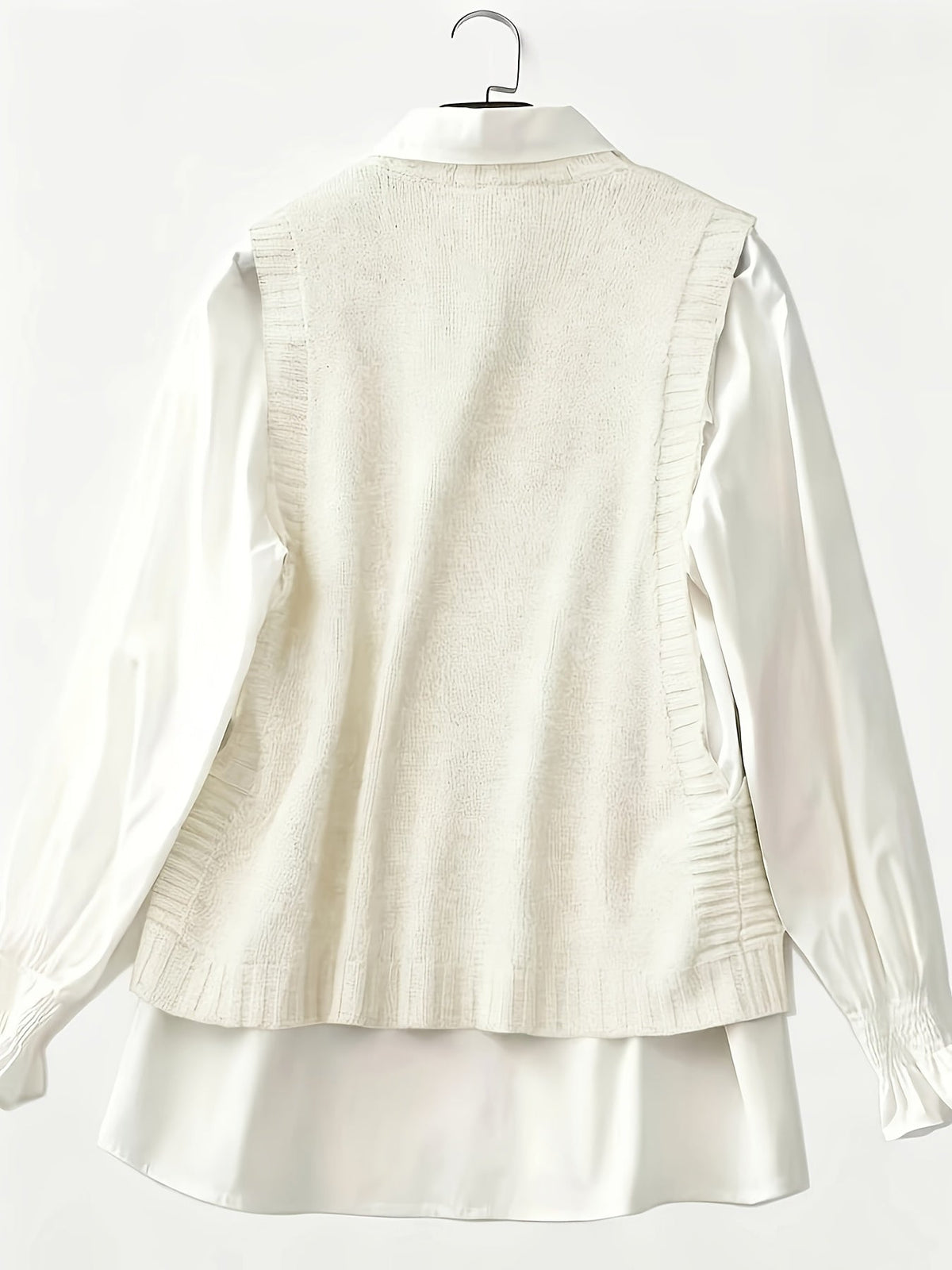 Gilet donna in maglia con bottoni decorativi