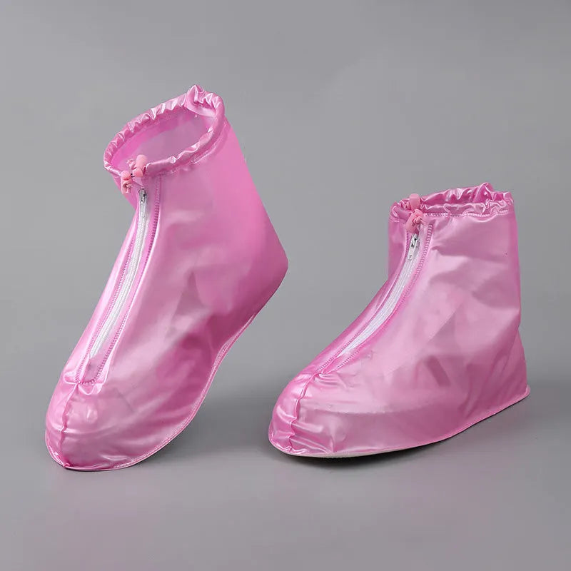 Copriscarpe impermeabili con zip frontale e coulisse regolabile
