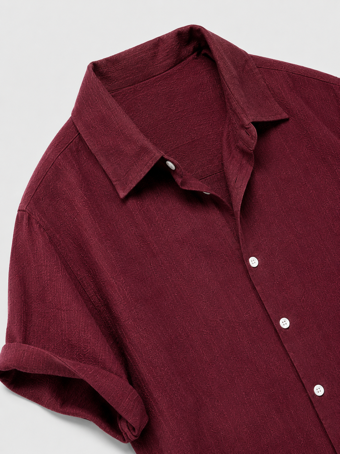 Camicia Estiva Valerio — Rosso Borgogna