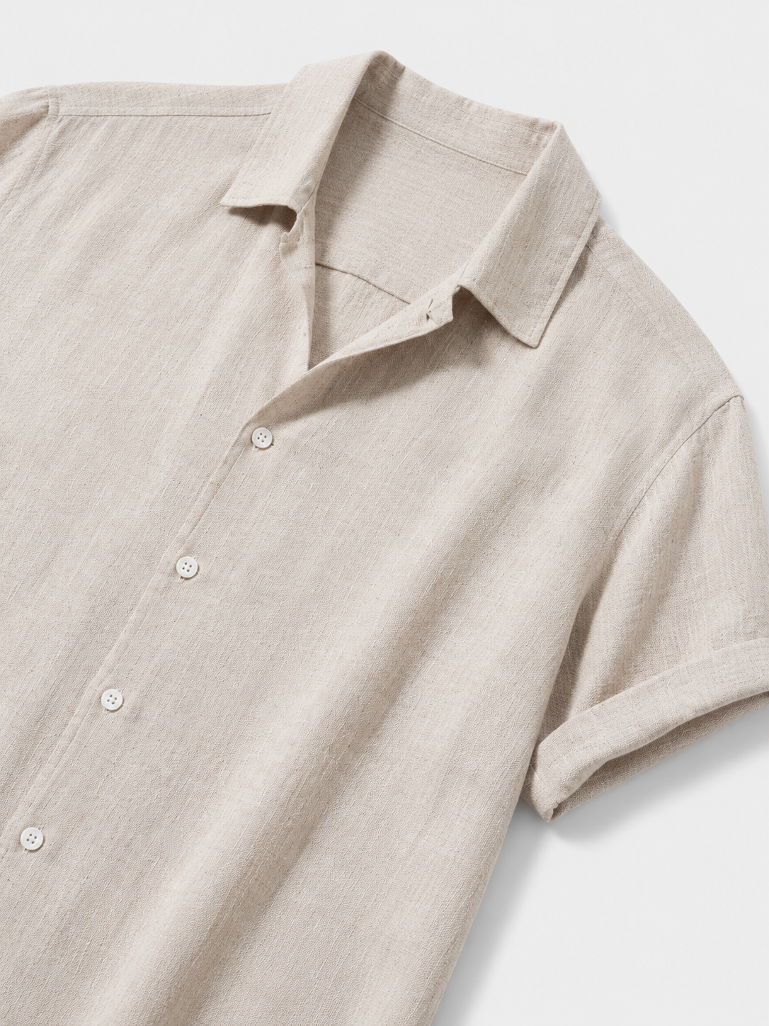 Camicia Estiva Elio — Beige Naturale
