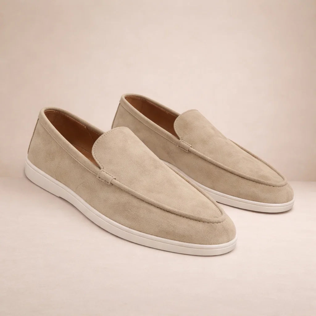 Mocassini uomo in pelle scamosciata casual slip-on